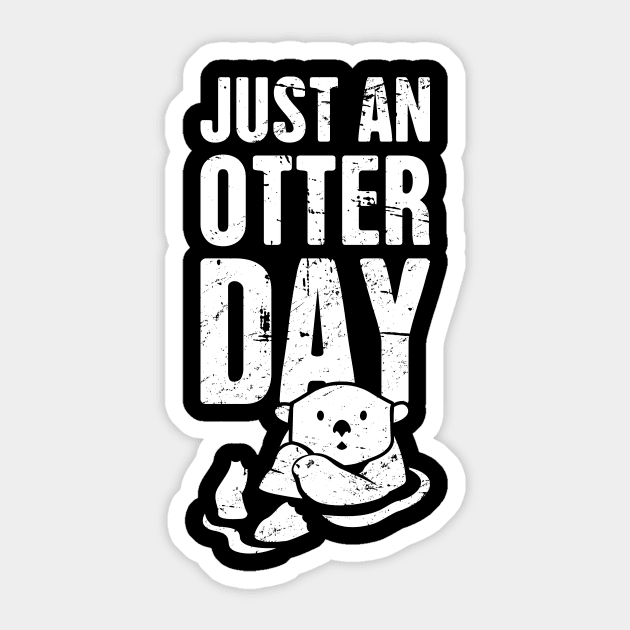 Just An Otter Day Sticker by Wizardmode